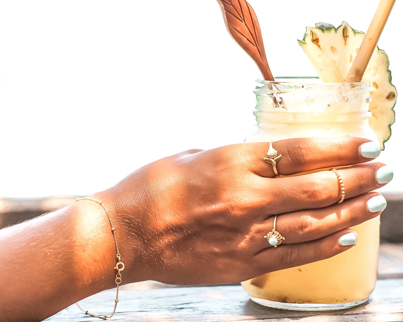 Canggu - Vergoldete Armkette – Bild 2