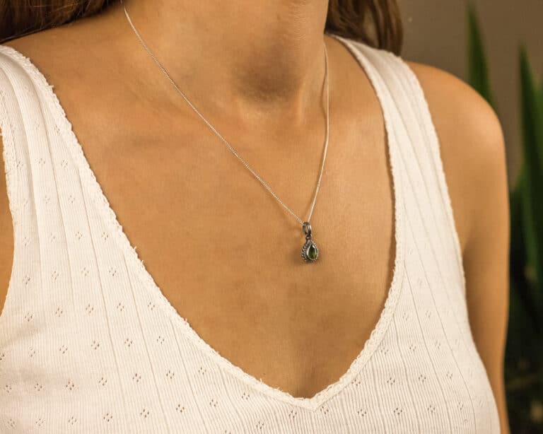 Batubelig - Halskette aus Silber mit Peridot - Image 2