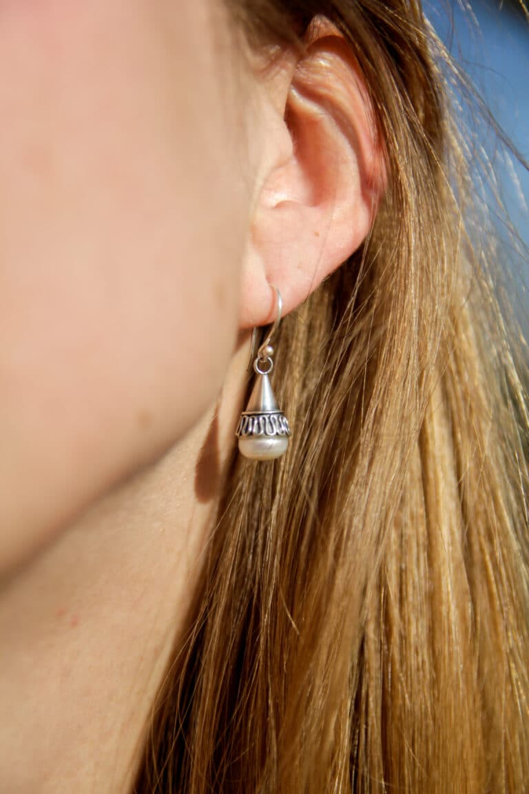 Kelingking - Ohrringe aus Silber mit Perle - Image 2
