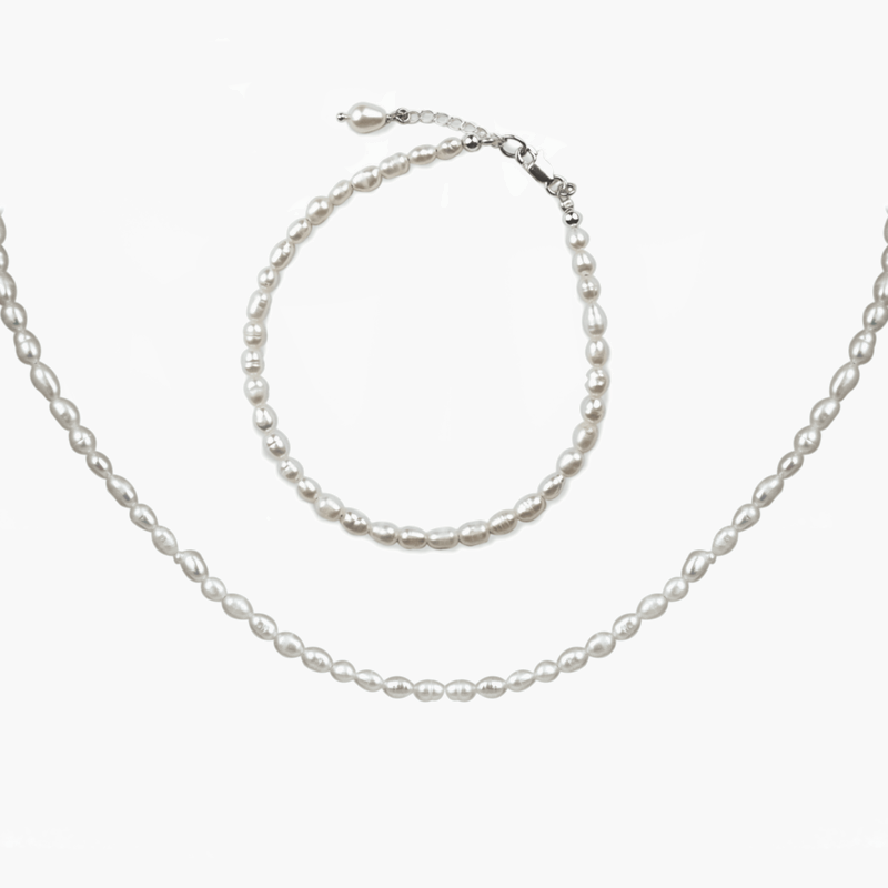 Kulara - 2er-Perlen-Set aus Silber
